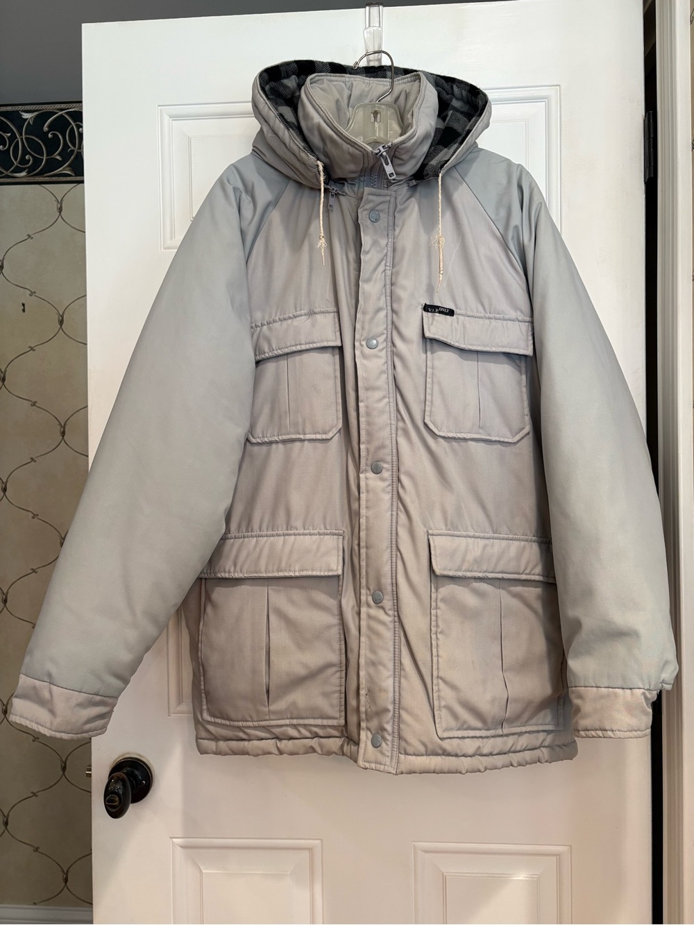 Men's Vintage Style by Martini Multi Pocket Winter Parka Coat, Size L